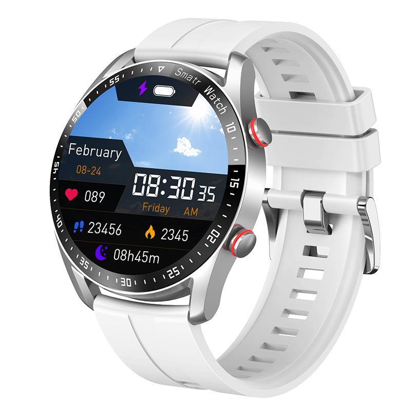 Hot Selling HW20 ECG+PPG Call Smart Watch Business Stainless Steel+Silicone Strap Watch IP67 Waterproof PK I9 Smart Watch