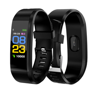 Heart Rate Fit Bit Smart Band Bracelet Watch 115 plus with Step Calories Mileage Blood Pressure Sleep Monitoring