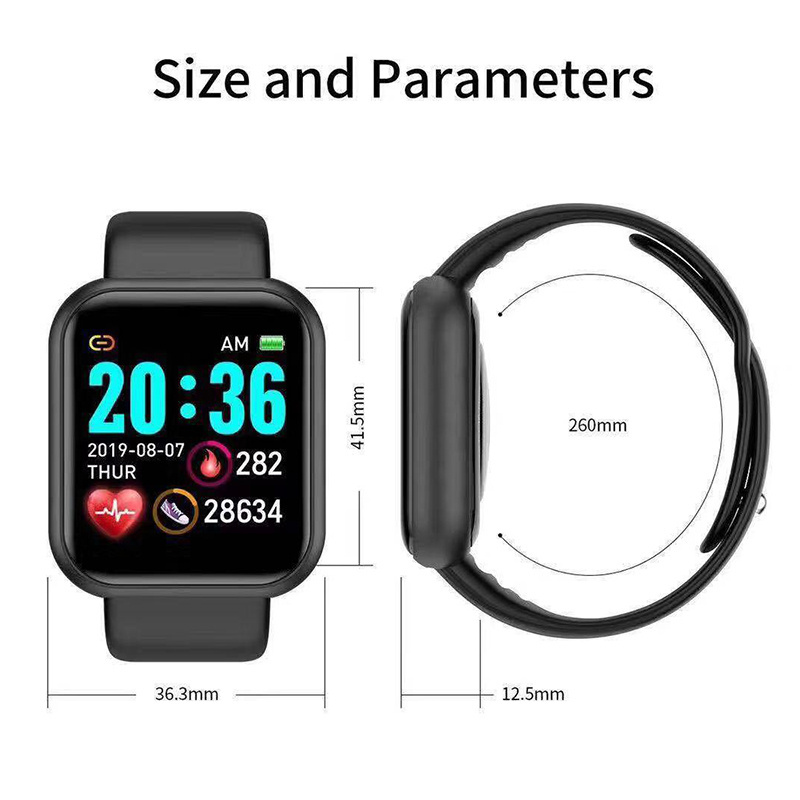 New Arrival d20s pro macaron montre intelligente relogio bracelet reloj inteligente smart watch Y68 d20 smartwatch For HUAWEI