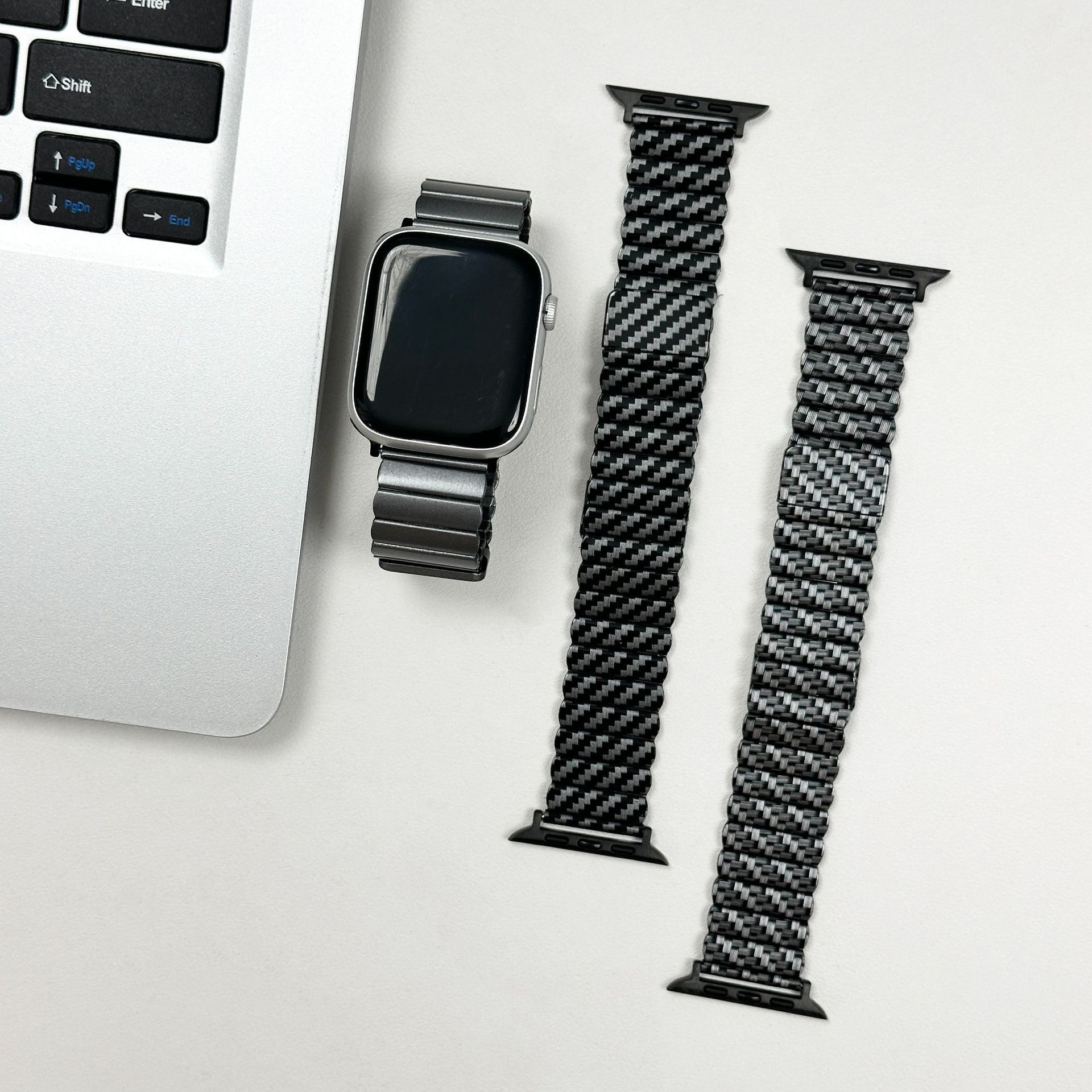 Luxury Mesh Stainless Steel Metal Magnetic Straps For Apple Watch Ultra 2 Band For Iwatch 9 8 7 6 5 Se 38 40 41 42 44 45 49 Mm