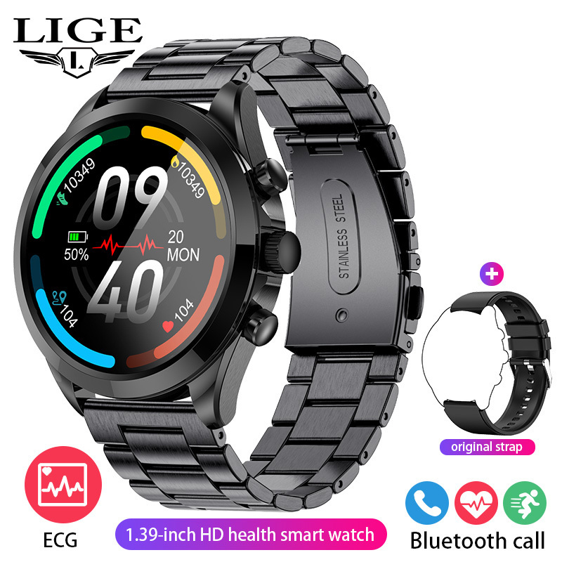 2024 New Arrival ET440 Sport Ip67 Waterproof Smartwatch Blood glucose Female physiological monitor ECG+HRV smart watch