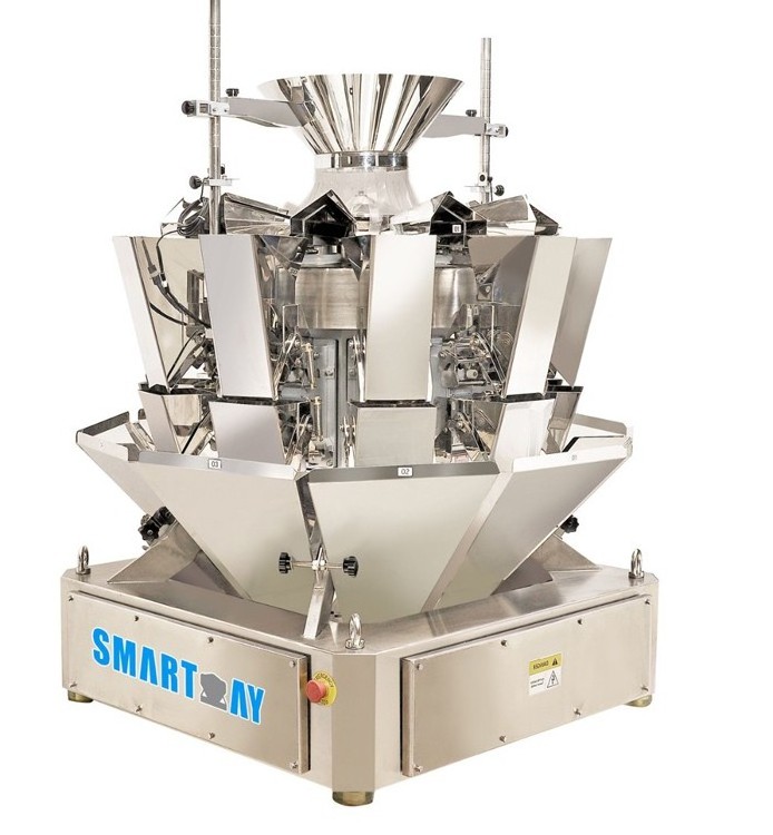 Automatic Filling Vertical Grain Bag With Multihead Weigher Snack Granular Packaging Nuts Sugar Coffee Beans Packing Machine 1kg