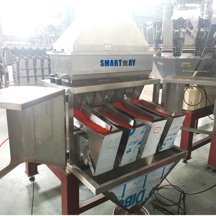 Muti-function 4 head linear weigher packing machine 1 kg nuts grain coffee beans packaging machine