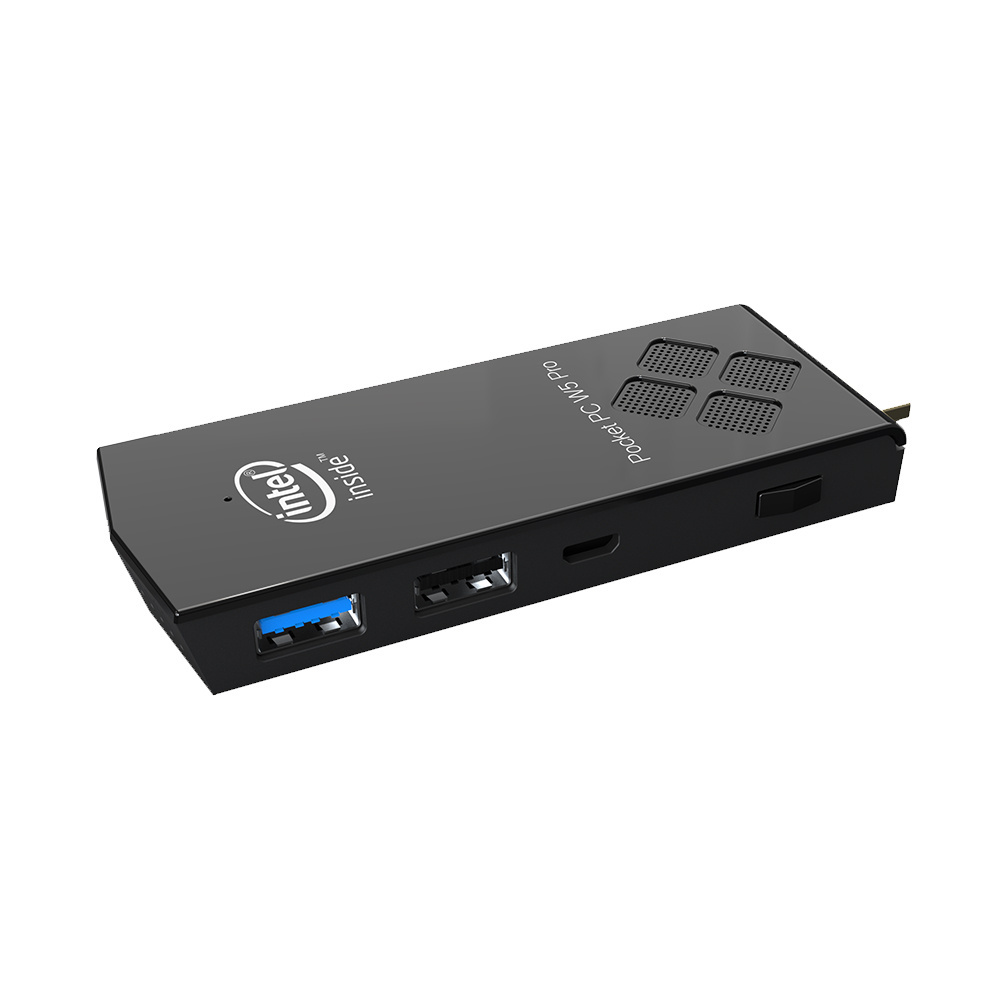 YEOPARM W5PRO/ T5 Cooling Fanless MINI PC Pocket Linux PC Stick with Intel Cherry Trail Z8350 2G/32G 4G/64G win10 mini pc