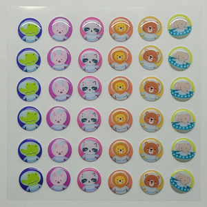 Reusable TPE & TPR sticker washable custom ODM design waterproof sticker board game sticker book