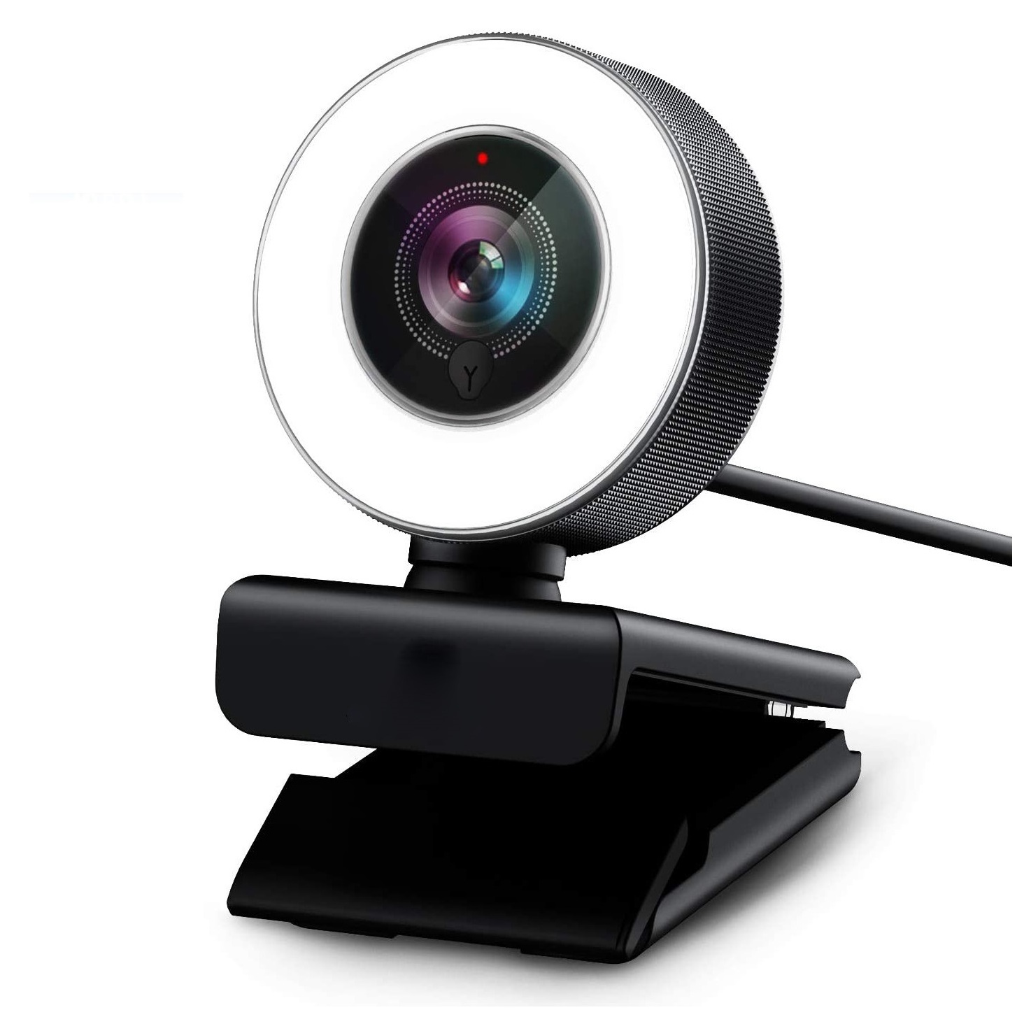 USB Pro Computer Web 1080P Full HD Web Cams Auto Focus Computer Camera USB PC Webcam With Dual Microphones LED Ring Light Webcam