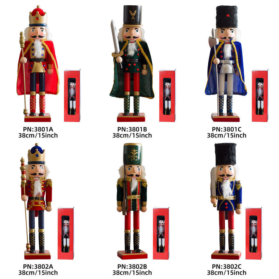 Wholesale Christmas nutcracker Factory Customizable Wooden Nutcracker For Christmas Decorations