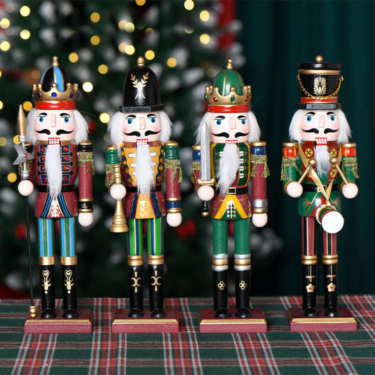 Wholesale Christmas nutcracker Factory Customizable Wooden Nutcracker For Christmas Decorations