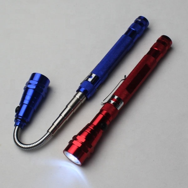 Multifunction Pick Up Tool Lamp Light Led Flashlight Magnetic 360 Degree Flexible Head 3led Magnetic Telescopic Flashlight