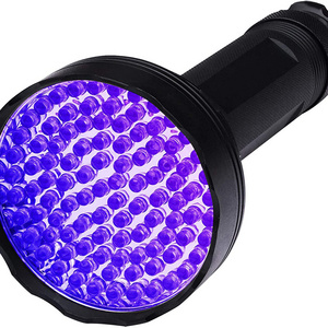 395nm UV Flashlight Black Light 100 LED Blacklight 100 LED UV Flashlight Pet Urine Detector for Dog NEW Hot Selling Aluminium 90