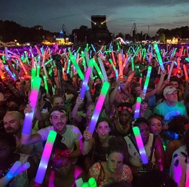 Promotional LED Glow Foam Stick, Light Up Foam Baton For Party Wedding and Concert,  Rainbow wands Led Foam Stick