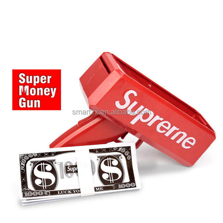 High Quality Super Spray Money Gun Toy Super Money Gun With 100 Presidential Dollar Party Toys Money Spray Gun