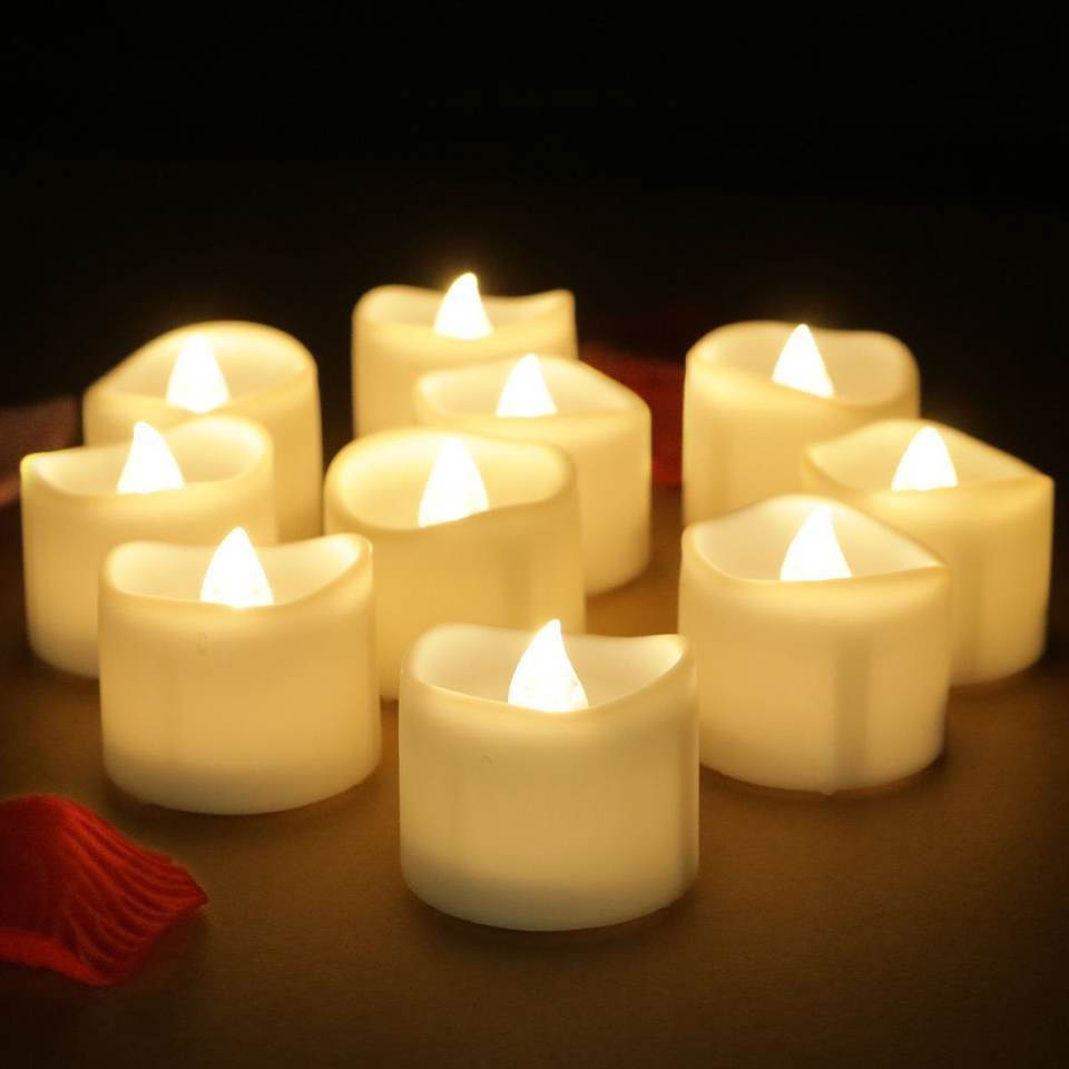 Factory Flickering Flameless Rechargeable Led Tea Light Candles Led Candle for Wedding Christmas Rechargeable Led Candle Light