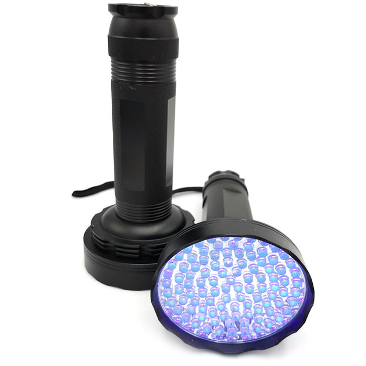 395nm UV Flashlight Black Light 100 LED Blacklight 100 LED UV Flashlight Pet Urine Detector for Dog NEW Hot Selling Aluminium 90