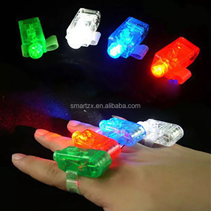 Led Ring Luminous Toys 100 Pack Finger Ring for Kids Adults Novelty Party Supplies for Holiday Light up Toys LED Finger Lights