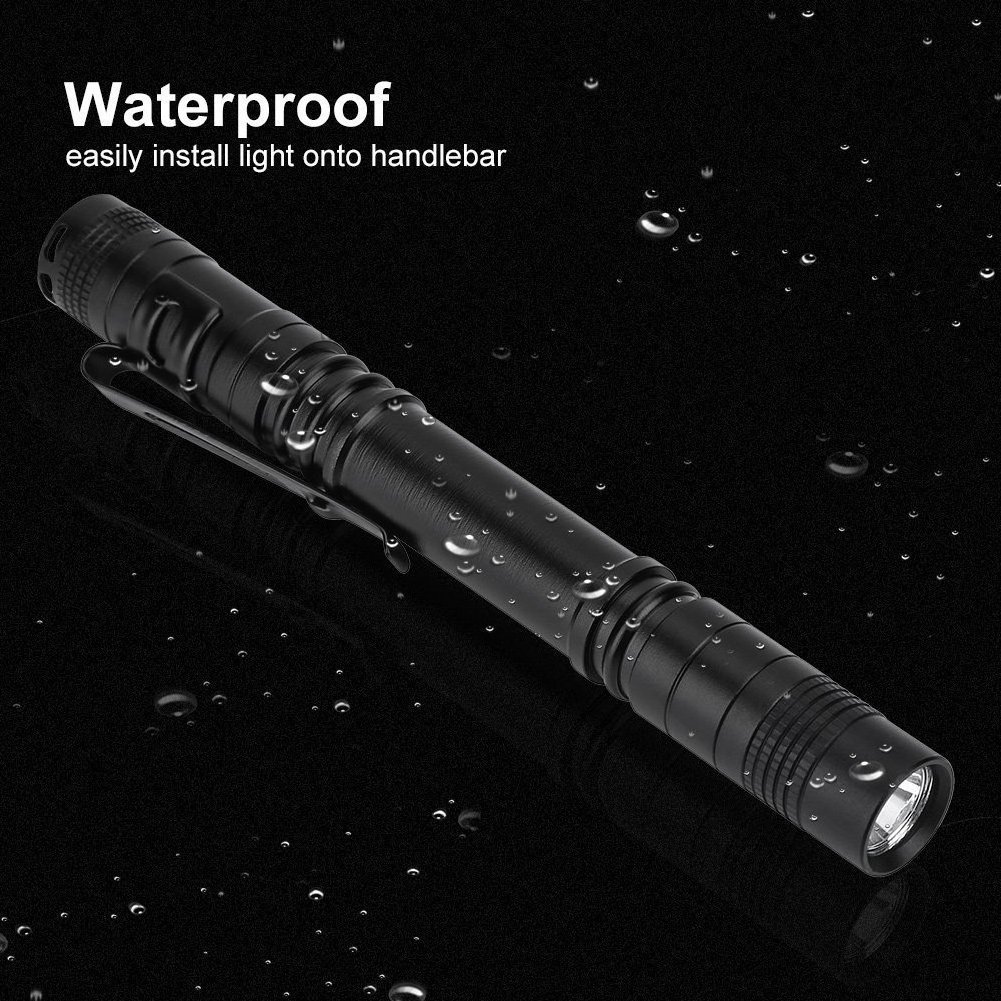 Factory Pocket Flashlight Aluminum Alloy Doctor Nurse Penlight With Clip, Mini Led Torch Nursing Medical Pen Light AA Flashlight