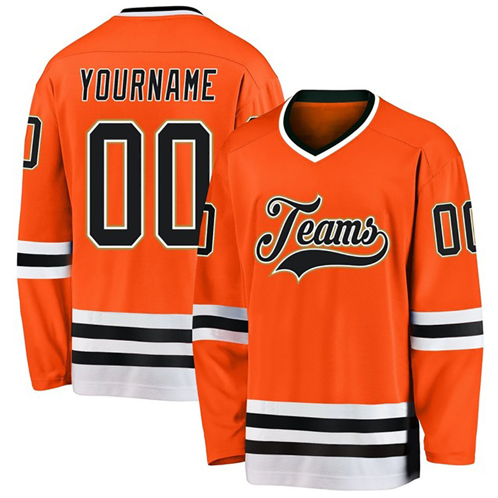 High quality custom blank embroidery ice hockey jersey Tackle Twill Embroidery Jersey for Ice Hockey