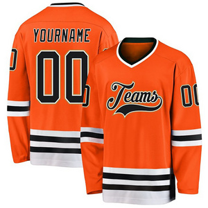 High quality custom blank embroidery ice hockey jersey Tackle Twill Embroidery Jersey for Ice Hockey