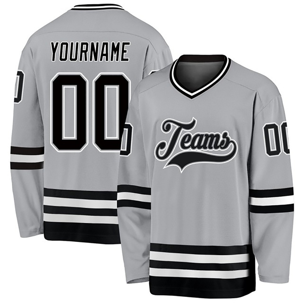 High quality custom blank embroidery ice hockey jersey Tackle Twill Embroidery Jersey for Ice Hockey