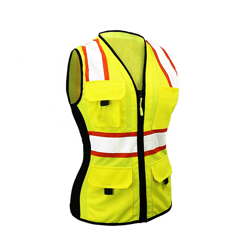 SMASYS Designs Women Hi Vis Reflective Safety Vest with logo