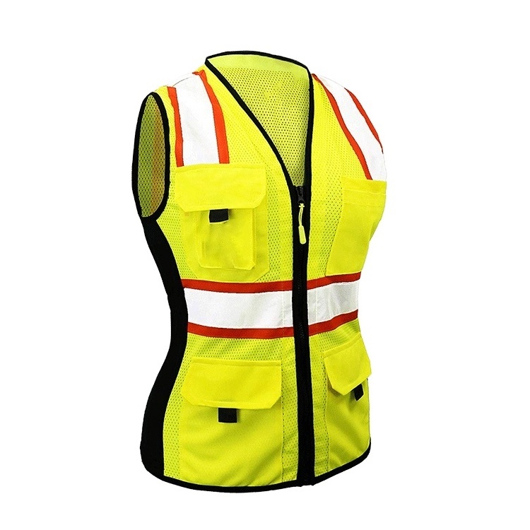 SMASYS Designs Women Hi Vis Reflective Safety Vest with logo