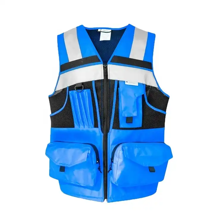 SMASYS Retail durable oxford safety vest high quality High Visibility professional design Reflective safety Vest