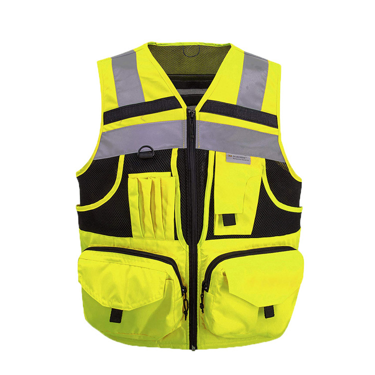 Traffic engineering construction safety emergency Heavy Duty Safety Vest