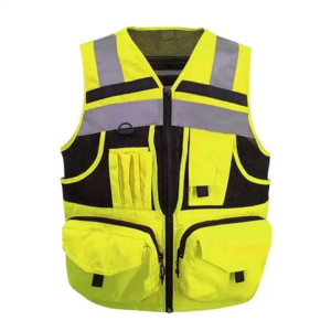 SMASYS Retail durable oxford safety vest high quality High Visibility professional design Reflective safety Vest