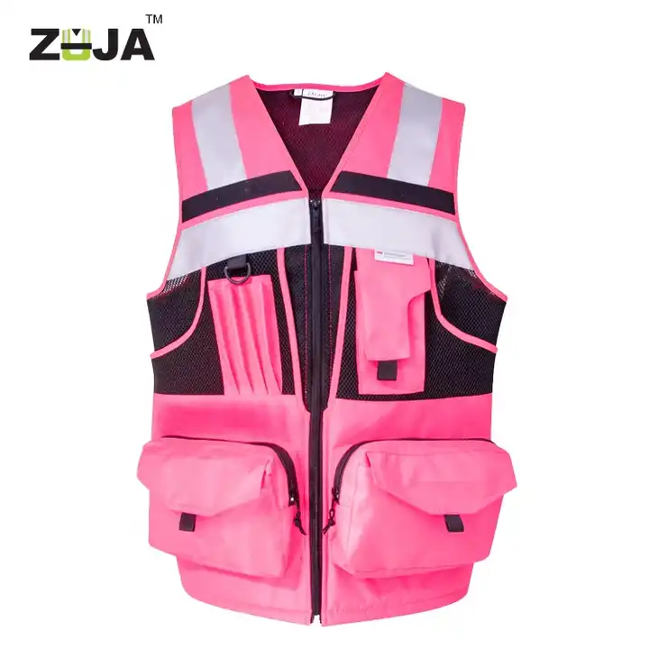 SMASYS Retail durable oxford safety vest high quality High Visibility professional design Reflective safety Vest