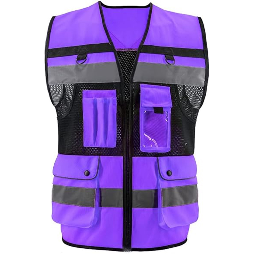 SMASYS RTS Fast Shipping 5cm Reflective Tape Safety Back Cross Vest Best Seller Polyester Mesh Breathable Safety Vest