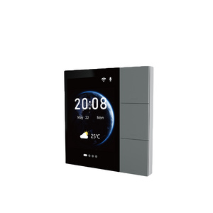 Smart House Touch Screen Switch HMI Control Panel Supports Remote Control Via Mobile App for Smart Home Control