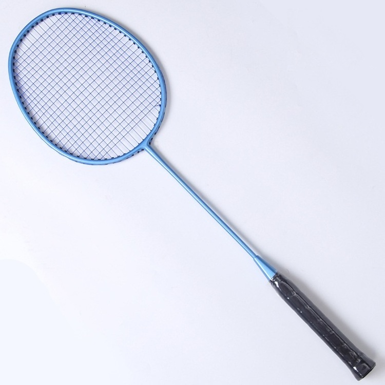 Badminton Supplies 84g Racket OEM ODM Top Quality Aluminum Carbon Sky blue Racket