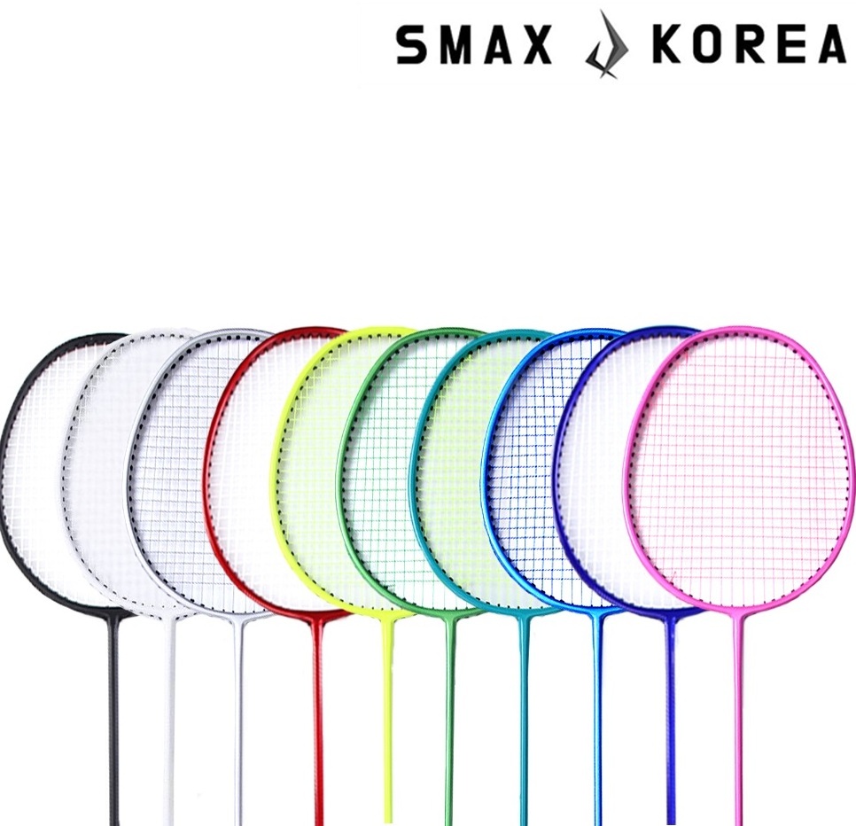 [Smax korea]Badminton Supplies 84g Racket OEM ODM Top Quality Aluminum Carbon Variety of colors Racket