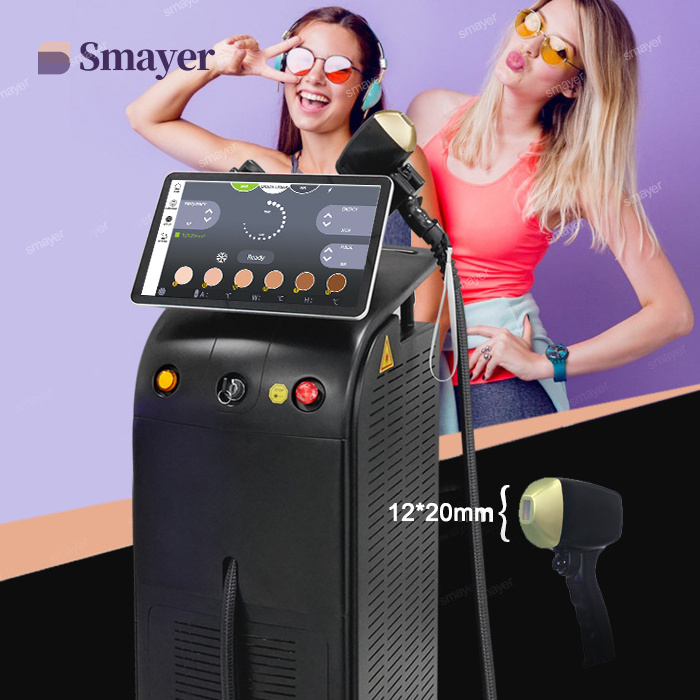 In Stock 2023 Hot Dual Heads Ice Titanium CE TUV ISO Hair Removal Diode Laser 1600-2000W 755 808 940 1064nm 4 wave