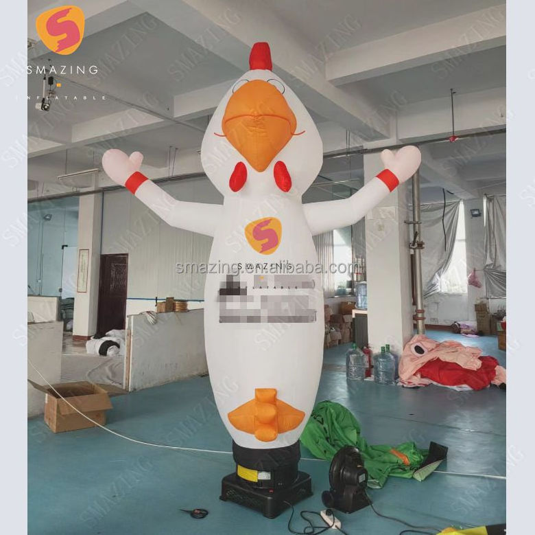 Smazing outdoor  wave hand man inflatable sky dancer custom inflatable chicken air dancer for advertising