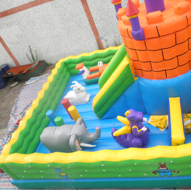 Hot sale Outdoor kids amusement park inflatable playground or inflatable fun city for sale