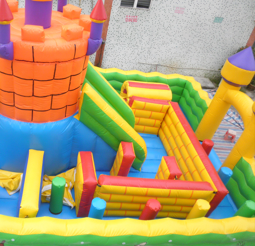 Hot sale Outdoor kids amusement park inflatable playground or inflatable fun city for sale