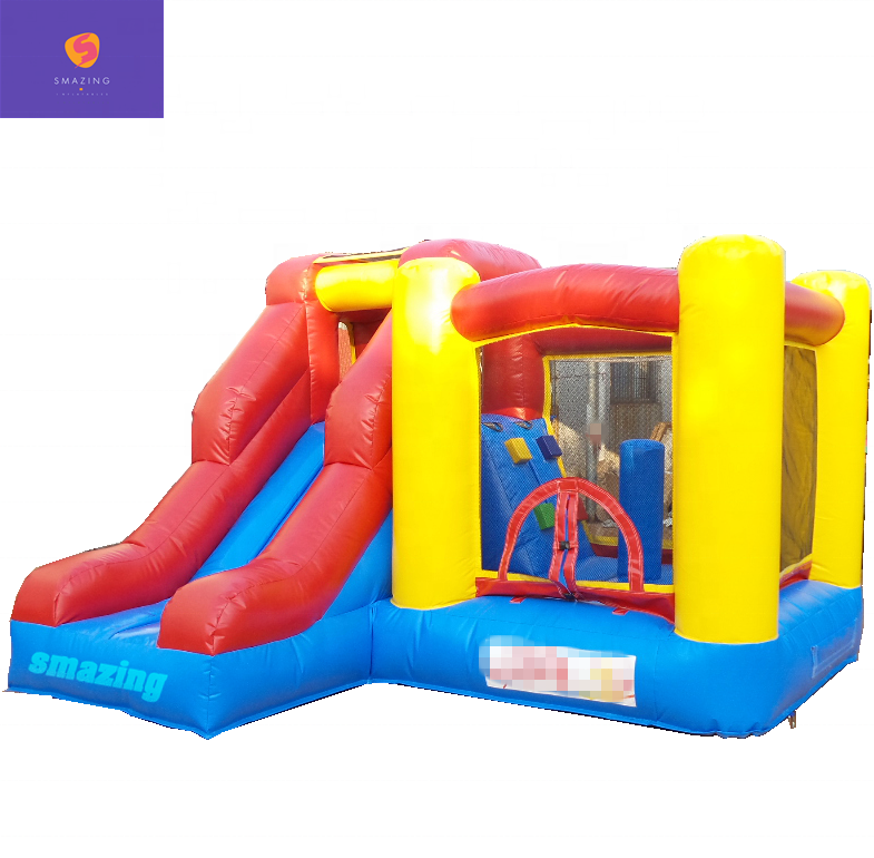 Outdoor jumping castle inflatable jumper slide combo juegos inflables tobogan for kids on sale