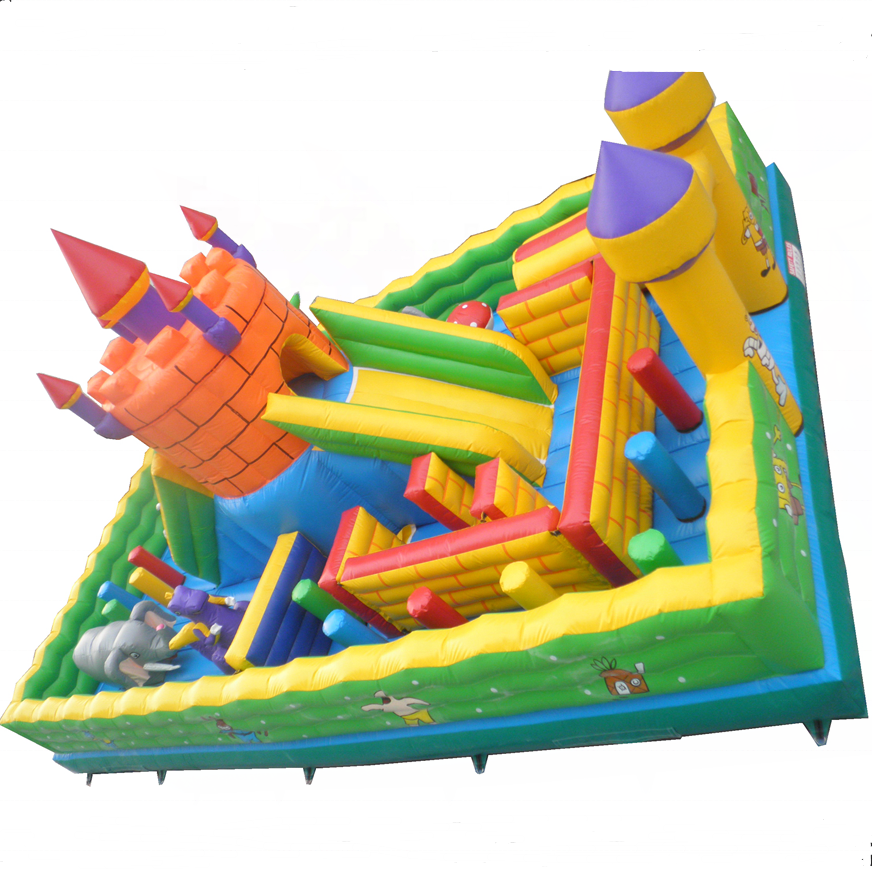 Hot sale Outdoor kids amusement park inflatable playground or inflatable fun city for sale