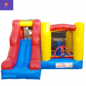 Outdoor jumping castle inflatable jumper slide combo juegos inflables tobogan for kids on sale