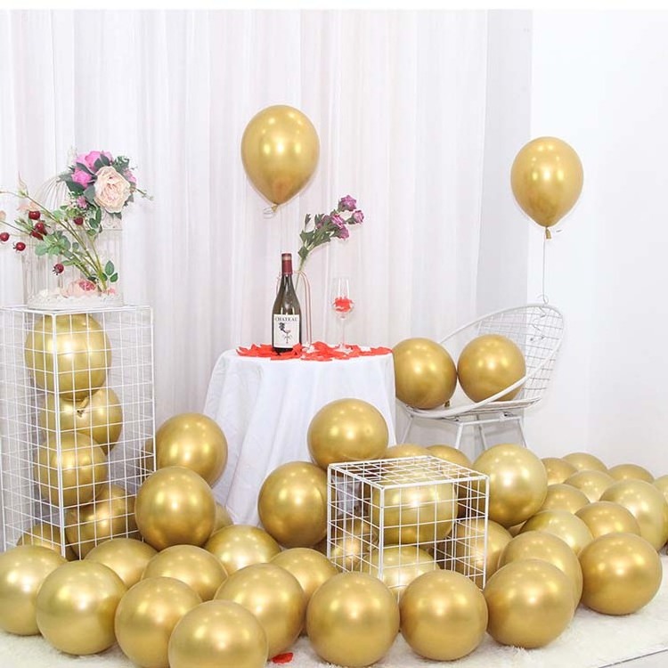 High quality metallic color 5/10/12inch factory direct latex balloon wholesale