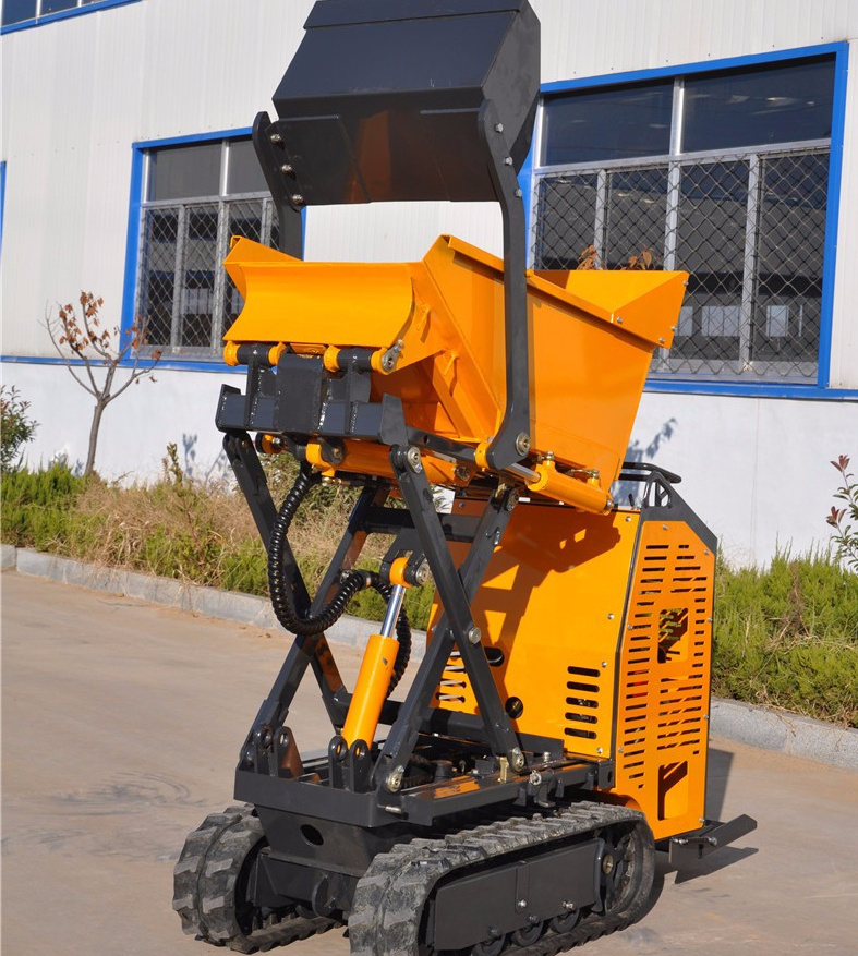 construction machinery hydraulic crawler mini dumper with 500kg load weight