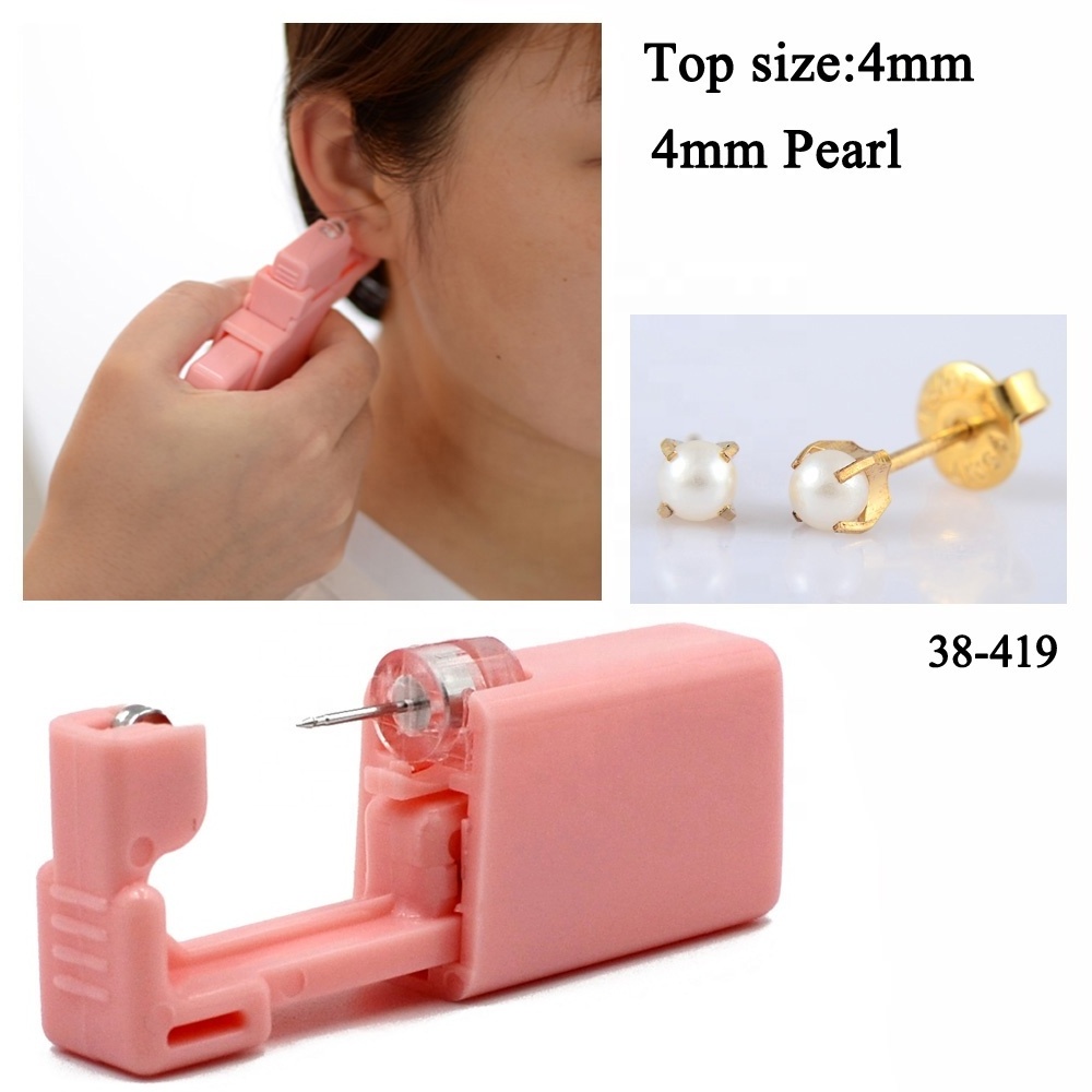 Dolphin Mishu Disposable Ear Piercing Unit Sterile  316L Stainless Steel Earring Zircon Studs Body Piercing Safe Easier to Use