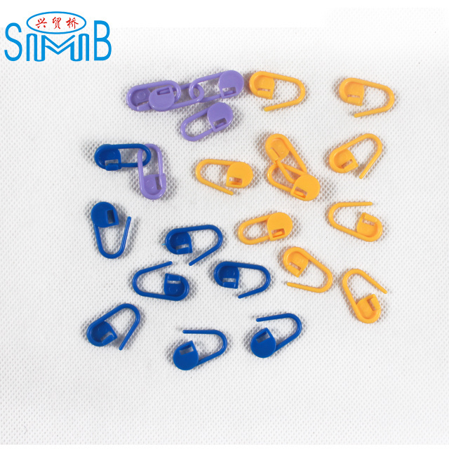 factory sale  knitting accessories Plastic locking stitch markers crochet latch knitting needle clip hook