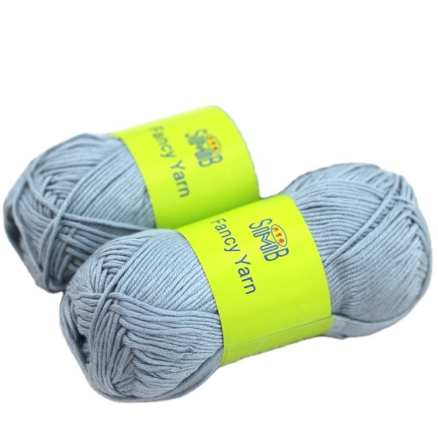 SMB 70% Bamboo 30%Cotton Natural Yarn For Hand Knitting