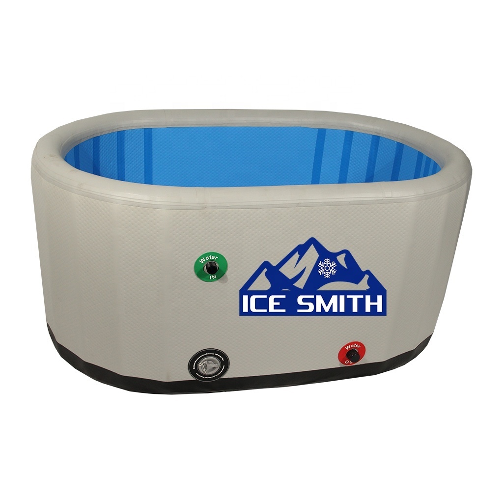 Inflatable Bathtub PVC Ice Bath Household Adult Bath Bucket, Full Body Plus Cotton Bubble Bath Bucket, Large Sweat Bath Bucket,