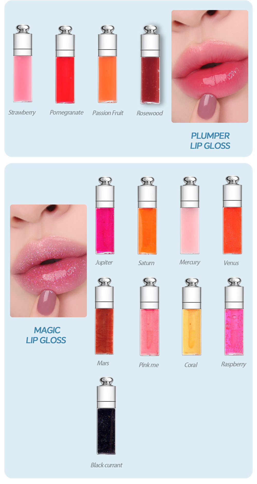 Custom Color Flavored Moisturizing Lip Plumping Vitamin E Lip Balm Oil Gloss Private Label Lip Gloss Oil Pumper