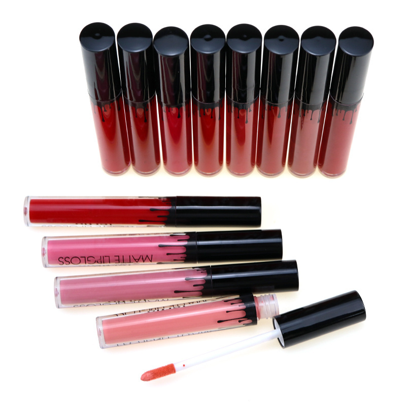 OEM Factory Supplier  Custom High Quality High Pigment 24H Long Lasting Private Label Vegan Matte Lipgloss Liquid Lipstick