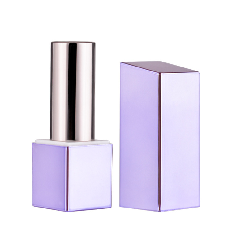 Luxury aluminium empty lipstick case magnet mini slim magnetic lipstick case