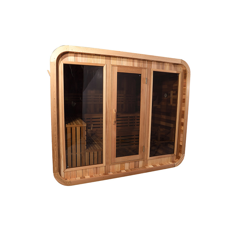 Smartmak ODM & OEM solid wood sauna 2-6 person outdoor dry sauna room